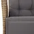 Produktbild 8 för Matgrupp för trädgården med dynor 9 delar beige konstrotting