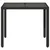 Produktbild 4 för Trädgårdsbord med glasskiva svart 90x90x75 cm konstrotting