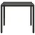 Produktbild 5 för Trädgårdsbord med glasskiva svart 90x90x75 cm konstrotting