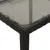 Produktbild 8 för Trädgårdsbord med glasskiva svart 90x90x75 cm konstrotting