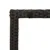 Produktbild 9 för Trädgårdsbord med glasskiva svart 90x90x75 cm konstrotting