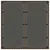 Produktbild 7 för Trädgårdsbord med glasskiva brun 90x90x75 cm konstrotting