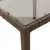 Produktbild 8 för Trädgårdsbord med glasskiva brun 90x90x75 cm konstrotting