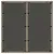 Produktbild 7 för Trädgårdsbord med glasskiva grå 90x90x75 cm konstrotting