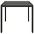 Produktbild 5 för Trädgårdsbord med glasskiva svart 150x90x75 cm konstrotting