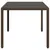 Produktbild 5 för Trädgårdsbord med glasskiva brun 150x90x75 cm konstrotting