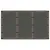 Produktbild 7 för Trädgårdsbord med glasskiva brun 150x90x75 cm konstrotting
