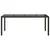 Produktbild 4 för Trädgårdsbord med glasskiva svart 190x90x75 cm konstrotting