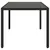 Produktbild 5 för Trädgårdsbord med glasskiva svart 190x90x75 cm konstrotting