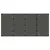 Produktbild 7 för Trädgårdsbord med glasskiva svart 190x90x75 cm konstrotting