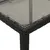 Produktbild 8 för Trädgårdsbord med glasskiva svart 190x90x75 cm konstrotting