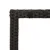 Produktbild 9 för Trädgårdsbord med glasskiva svart 190x90x75 cm konstrotting