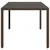 Produktbild 5 för Trädgårdsbord med glasskiva brun 190x90x75 cm konstrotting