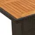 Produktbild 9 för Trädgårdsbord med akaciaträ svart 240x90x75 cm konstrotting