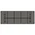 Produktbild 7 för Trädgårdsbord med glasskiva svart 240x90x75 cm konstrotting