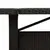 Produktbild 8 för Trädgårdsbord med glasskiva svart 240x90x75 cm konstrotting