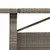 Produktbild 8 för Trädgårdsbord med glasskiva grå 240x90x75 cm konstrotting