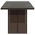 Produktbild 5 för Trädgårdsbord med glasskiva brun 190x80x75 cm konstrotting