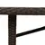 Produktbild 8 för Trädgårdsbord med glasskiva brun 190x80x75 cm konstrotting