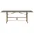 Produktbild 4 för Trädgårdsbord med glasskiva beige 190x80x75 cm konstrotting