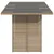 Produktbild 5 för Trädgårdsbord med glasskiva beige 190x80x75 cm konstrotting