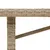 Produktbild 9 för Trädgårdsbord med glasskiva beige 190x80x75 cm konstrotting