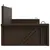 Produktbild 4 för Gungbänk brun 119x56x48 cm konstrotting