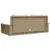 Produktbild 6 för Gungbänk med dynor beige 119x56x48 cm konstrotting