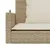 Produktbild 8 för Gungbänk med dynor beige 119x56x48 cm konstrotting