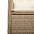 Produktbild 9 för Justerbara trädgårdsstolar 2 st med bord beige konstrotting