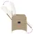 Produktbild 8 för Justerbara trädgårdsstolar 2 st med bord beige konstrotting