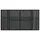 Trädgårdsbord med glasskiva svart 100x55x73 cm konstrotting