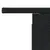 Produktbild 11 för Trädgårdsbord med glasskiva svart 100x55x73 cm konstrotting