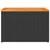 Produktbild 7 för Trädgårdsbord 2 st svart 55x34x37cm konstrotting massivt trä