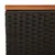 Produktbild 9 för Trädgårdsbord 2 st svart 55x34x37cm konstrotting massivt trä