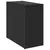 Produktbild 7 för Trädgårdsbord med glasskiva svart 58x27,5x55 cm konstrotting