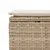 Produktbild 5 för Trädgårdspall med dyna beige 55x55x37 cm konstrotting