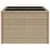 Produktbild 5 för Trädgårdsbord med glasskiva beige 55x55x37 cm konstrotting