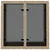 Produktbild 7 för Trädgårdsbord med glasskiva beige 55x55x37 cm konstrotting