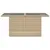 Produktbild 5 för Trädgårdsbord med glasskiva beige 100x55x73 cm konstrotting