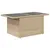 Produktbild 7 för Trädgårdsbord med glasskiva beige 100x55x73 cm konstrotting
