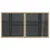 Produktbild 9 för Trädgårdsbord med glasskiva beige 100x55x73 cm konstrotting
