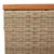Produktbild 7 för Trädgårdsbord beige 55x55x37 cm konstrotting och akaciaträ