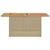 Produktbild 5 för Trädgårdsbord beige 100x55x73 cm konstrotting och akaciaträ