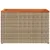 Produktbild 6 för Trädgårdsbord 2 st beige 55x34x37cm konstrotting massivt trä