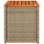 Produktbild 7 för Trädgårdsbord 2 st beige 55x34x37cm konstrotting massivt trä