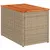 Produktbild 8 för Trädgårdsbord 2 st beige 55x34x37cm konstrotting massivt trä