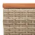 Produktbild 9 för Trädgårdsbord 2 st beige 55x34x37cm konstrotting massivt trä