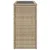 Produktbild 6 för Trädgårdsbord med glasskiva beige 58x27,5x55 cm konstrotting