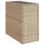 Produktbild 7 för Trädgårdsbord med glasskiva beige 58x27,5x55 cm konstrotting